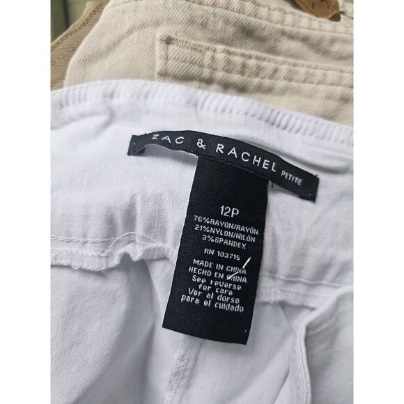 Zac & Rachel Women Golf/Tennis Skirt/Skort/Shorts White Dots Size 12 Petite 12p - Picture 4 of 4